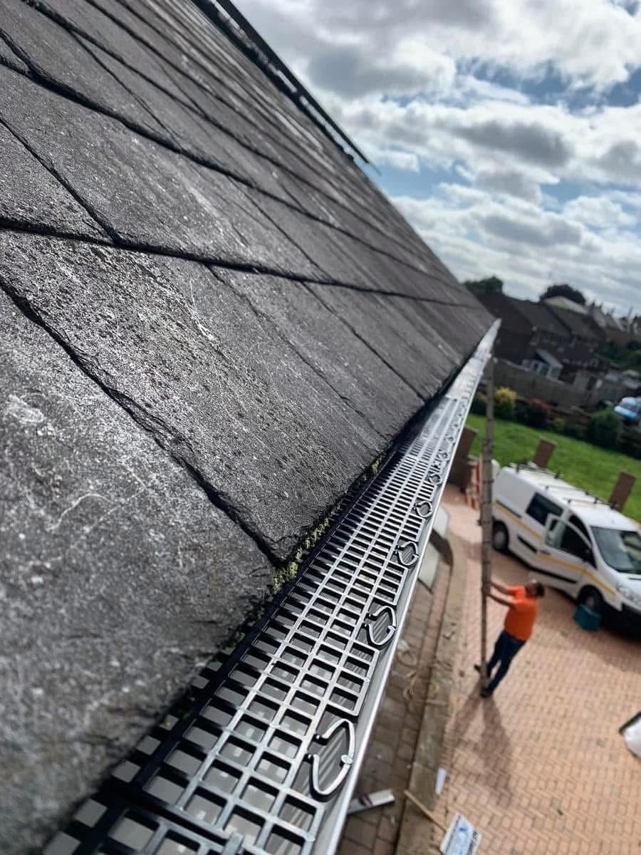Gutter installation project in Polperro