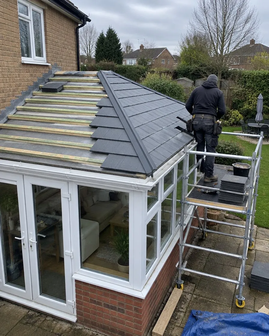 Conservatory roof replacement in Polperro